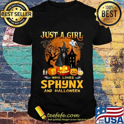 Cat witch just a girl who loves sphynx and halloween shirt