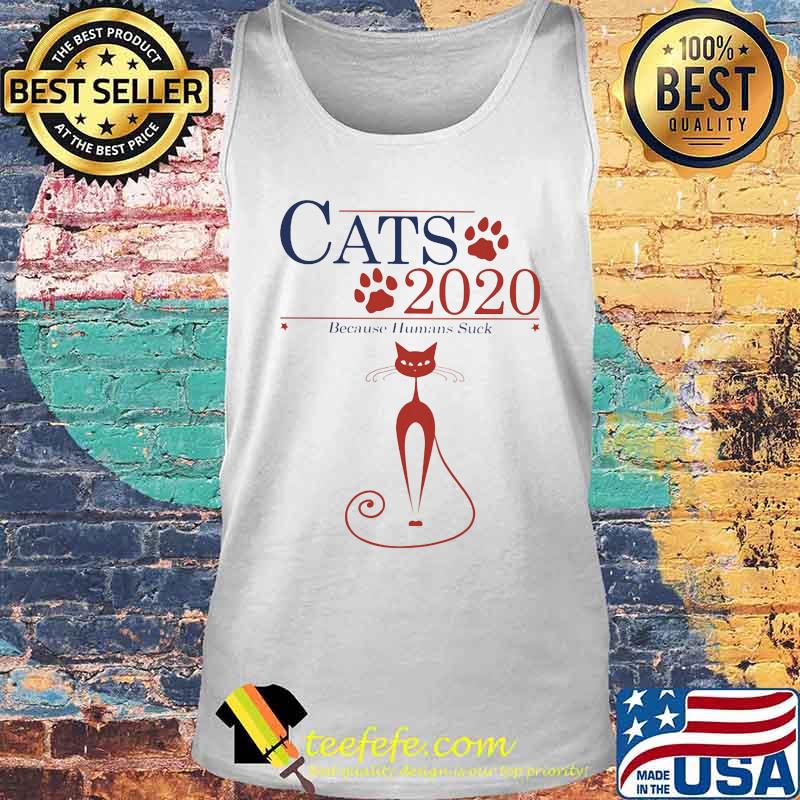 Cats 2020 because humans suck paws s Tank top Cats 2020 because humans suck paws s Tank top