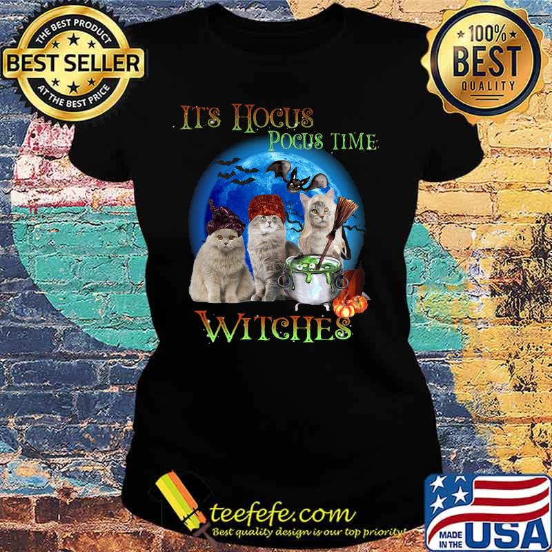 CATS HALLOWEEN IT'S HOCUS POCUS TIME WITCHES SHIRT Ladies tee CATS HALLOWEEN IT'S HOCUS POCUS TIME WITCHES SHIRT Ladies tee
