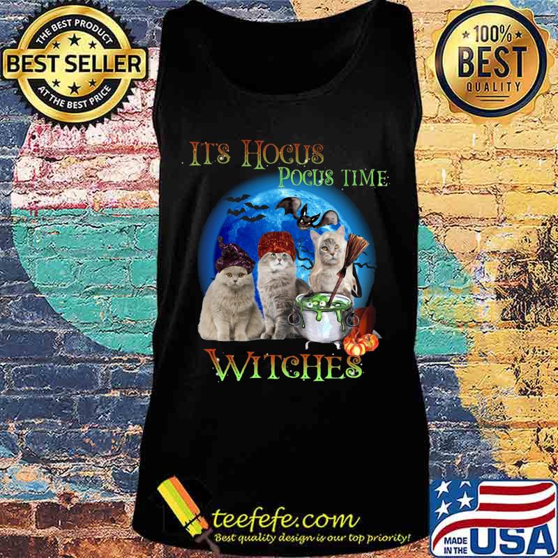 CATS HALLOWEEN IT'S HOCUS POCUS TIME WITCHES SHIRT Tank top CATS HALLOWEEN IT'S HOCUS POCUS TIME WITCHES SHIRT Tank top