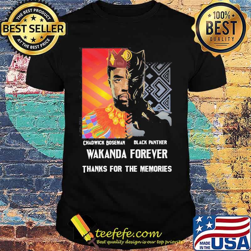 Chadwick Boseman black panther 1976 2020 thank you for the memories signature shirt Chadwick Boseman black panther 1976 2020 thank you for the memories signature shirt