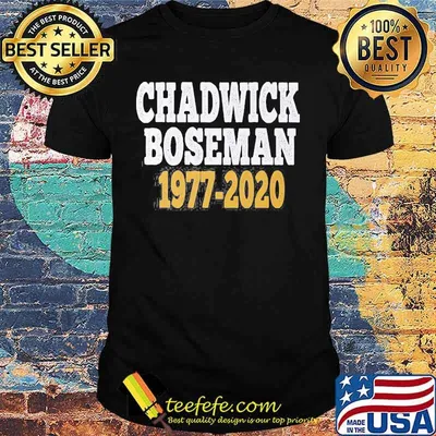 Chadwick boseman rip 1977 2020 black panther vintage shirt