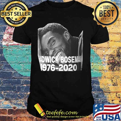 Chadwick boseman rip black panther actor picture 1976 2020 shirt