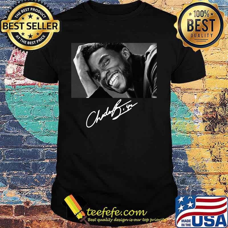 Chadwick cast black panther signature shirt