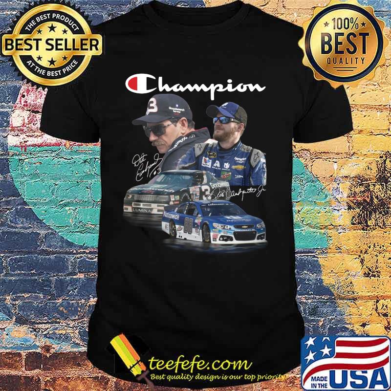 Champion dale earnhardt #3 goodwrench dale earnhardt jr. 88 signature shirt