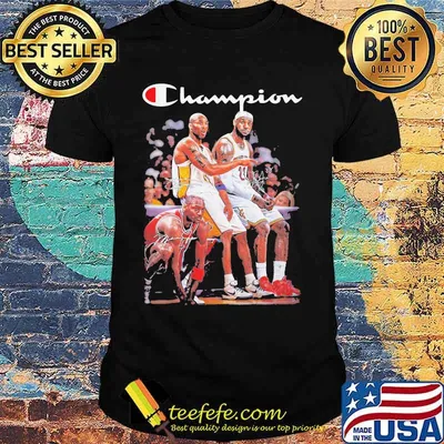 Champion kobe bryant michael jordan and lebron james signatures shirt