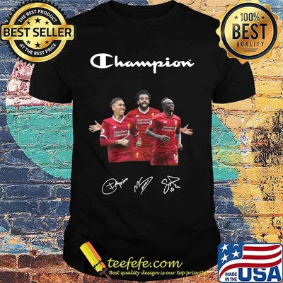 Champions liverpool football club player signatures shirt