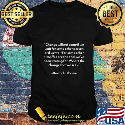 Change Obama Quote Black Lives Matter No Justice No Peace Premium T-Shirt