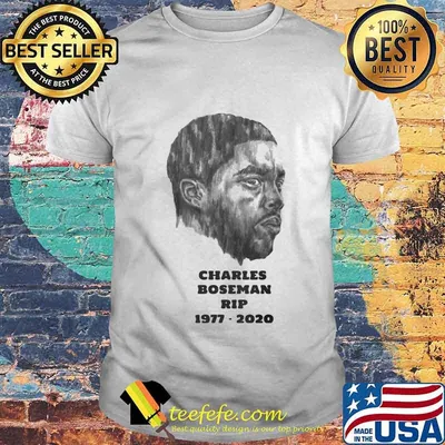 Charles Boseman rip 1977 2020 art shirt