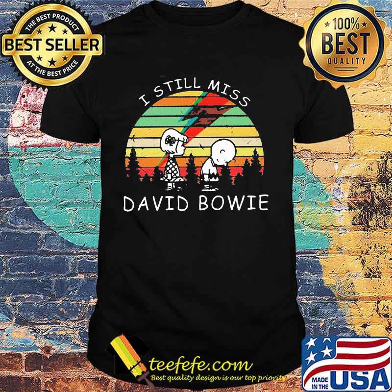 Charlie brown i still miss david bowie vintage retro shirt