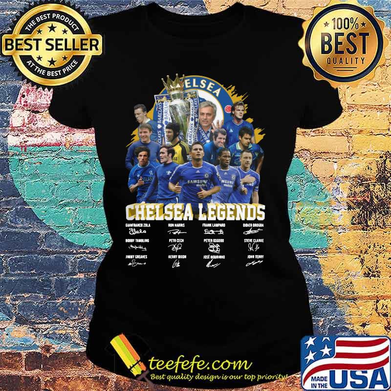 Chelsea legends players signatures s Ladies tee Chelsea legends players signatures s Ladies tee