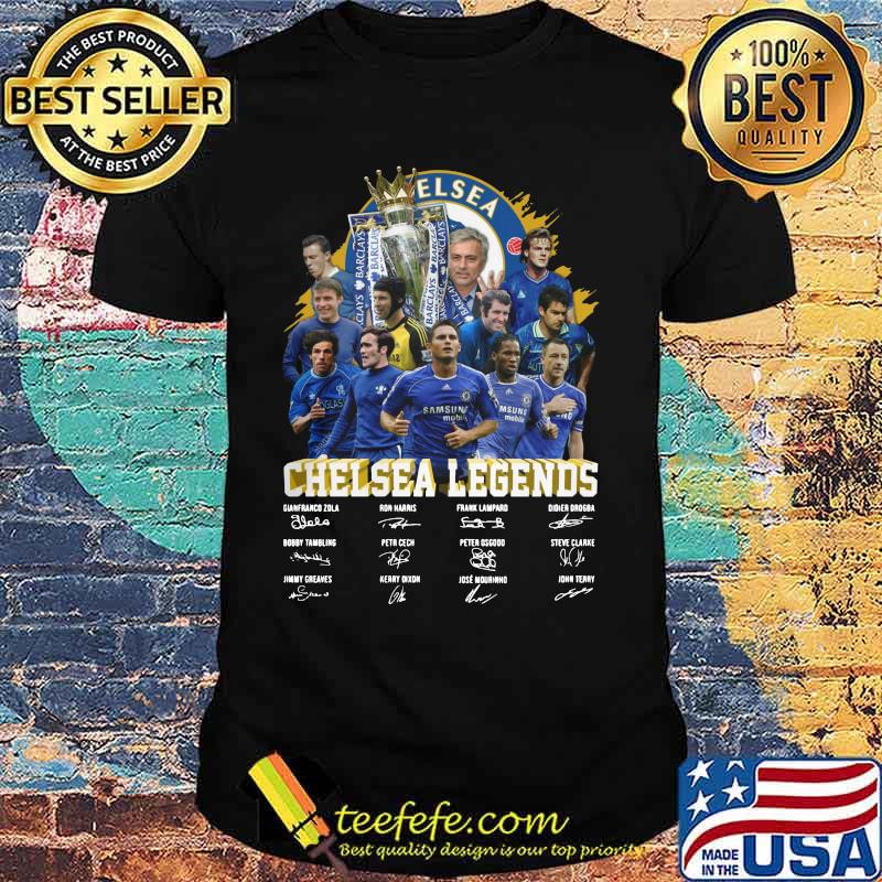 Chelsea legends players signatures shirt Chelsea legends players signatures shirt