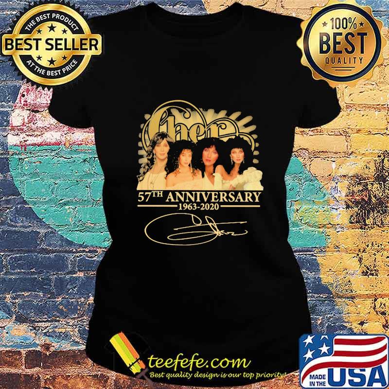 Cher band 57th anniversary 1963 2020 members signature s Ladies tee Cher band 57th anniversary 1963 2020 members signature s Ladies tee