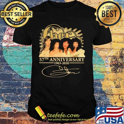 Cher band 57th anniversary 1963 2020 members signature shirt