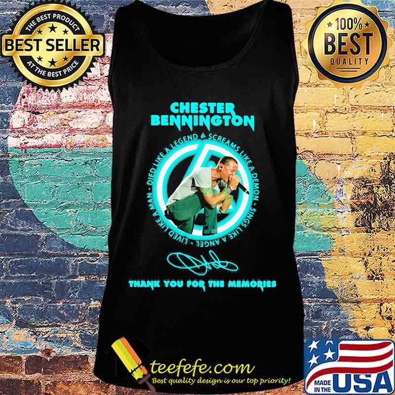 Chester bennington thank you for the memories signature s Tank top Chester bennington thank you for the memories signature s Tank top