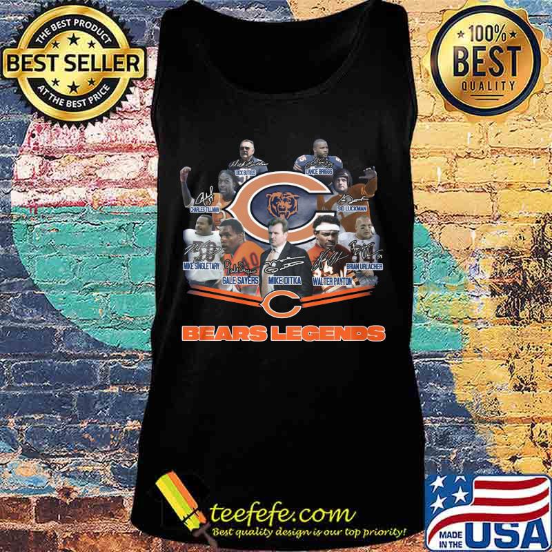 Chicago bears legends signatures s Tank top Chicago bears legends signatures s Tank top