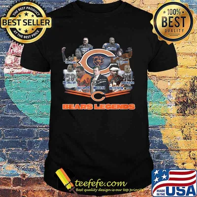 Chicago bears legends signatures shirt