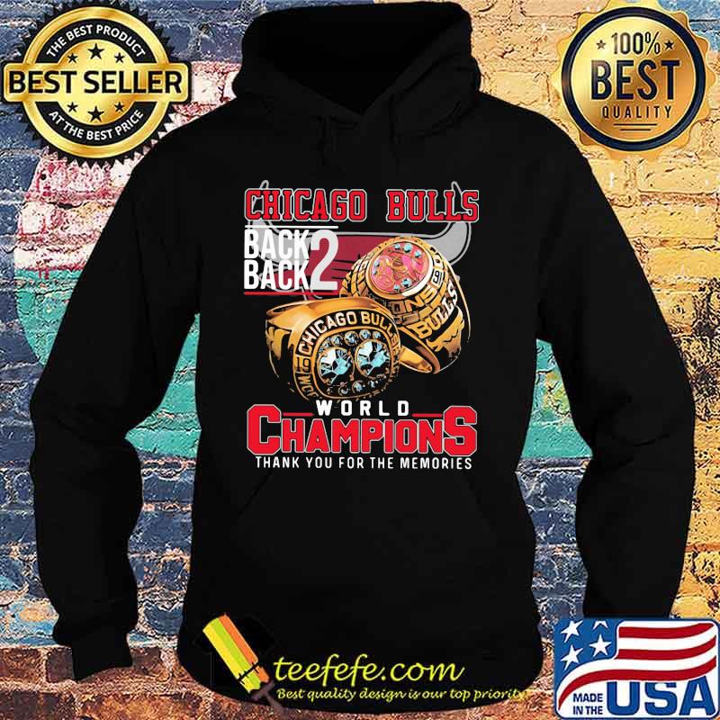 Chicago bulls back 2 back world champions thank you for the memories s Hoodie Chicago bulls back 2 back world champions thank you for the memories s Hoodie