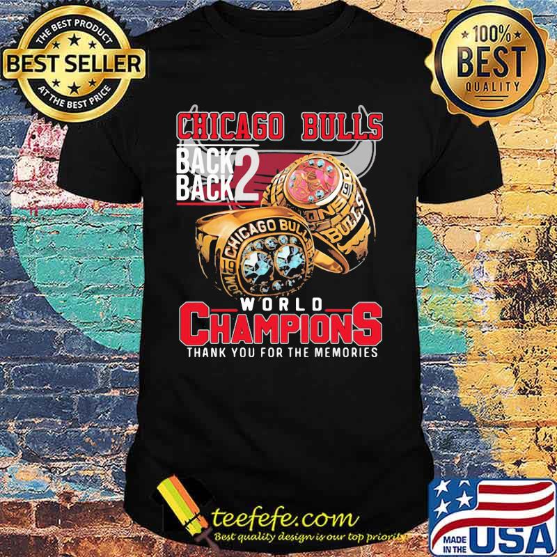 Chicago bulls back 2 back world champions thank you for the memories shirt Chicago bulls back 2 back world champions thank you for the memories shirt