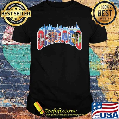 Chicago bulls bears cubs redskins city shirt