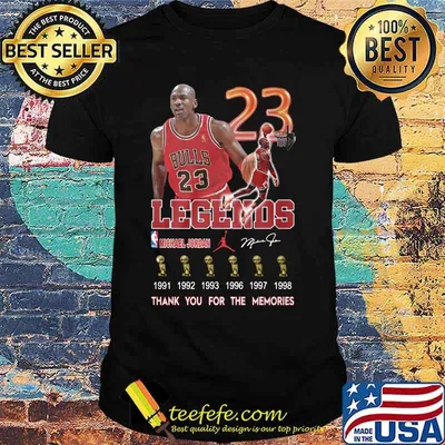 Chicago bulls legends 23 michael jordan champions thank you for the memories signature shirt
