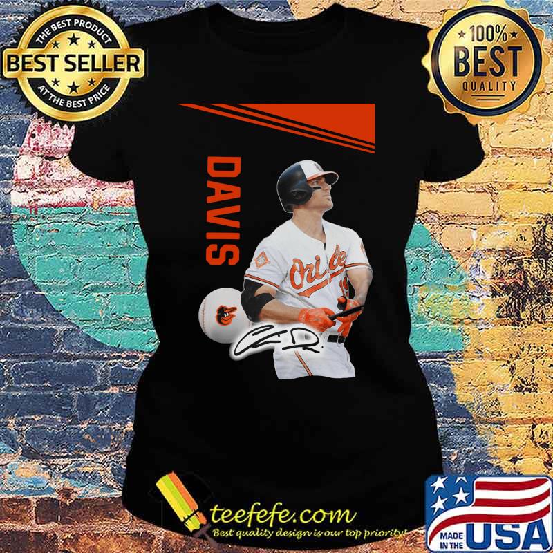 Chris davis baltimore oriole baseball signature s Ladies tee Chris davis baltimore oriole baseball signature s Ladies tee
