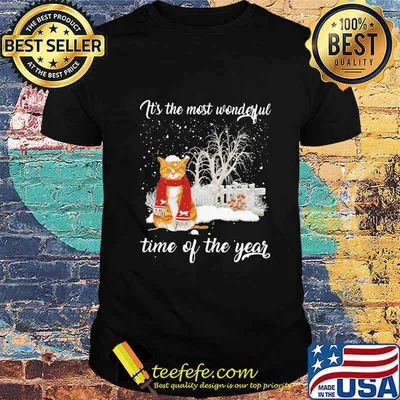 Christmas cat it's the most wonderful time of the year shirt