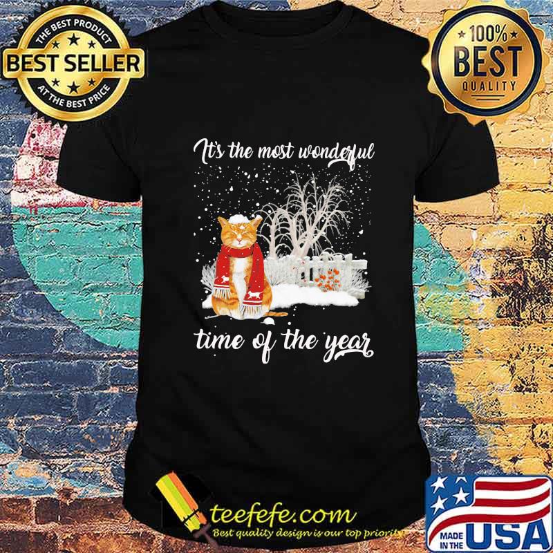 Christmas cat it's the most wonderful time of the year shirt Christmas cat it's the most wonderful time of the year shirt