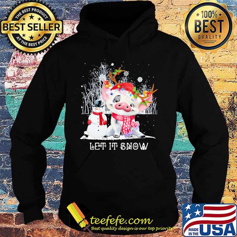 Christmas Pig Let It Snow s Hoodie Christmas Pig Let It Snow s Hoodie