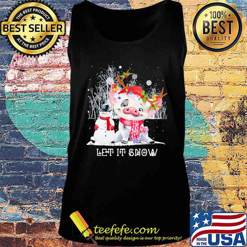 Christmas Pig Let It Snow s Tank top Christmas Pig Let It Snow s Tank top