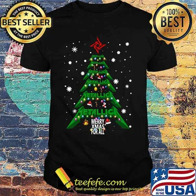Christmas tree metallica me xmas for all shirt