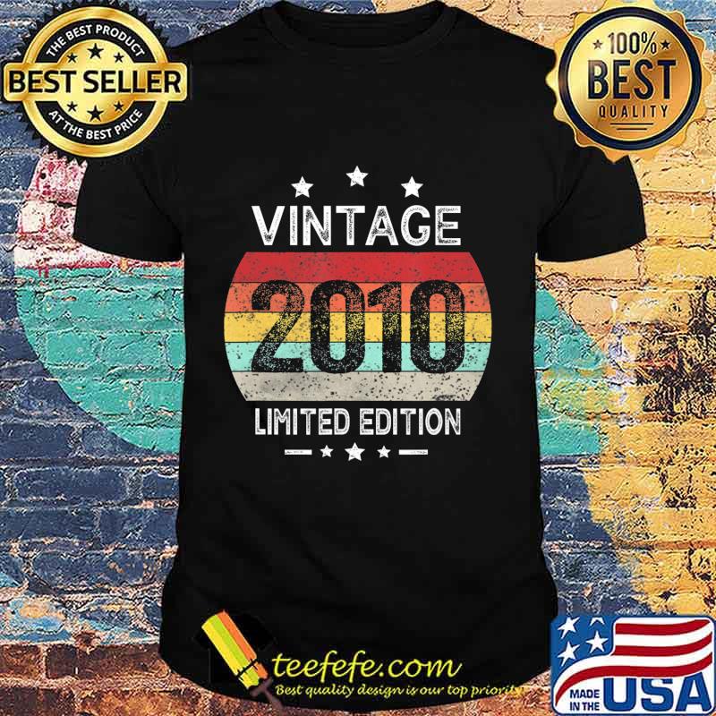 Classic 10th Birthday Gift Vintage Retro Distressed 2010 T-Shirt