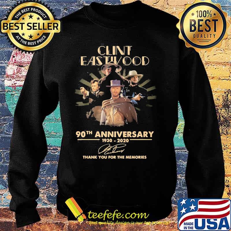 Clint eastwood 90th anniversary 1930 2020 thank you for the memories signatures s Sweater Clint eastwood 90th anniversary 1930 2020 thank you for the memories signatures s Sweater