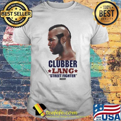 Clubber lang street fighter rocky stars shirt