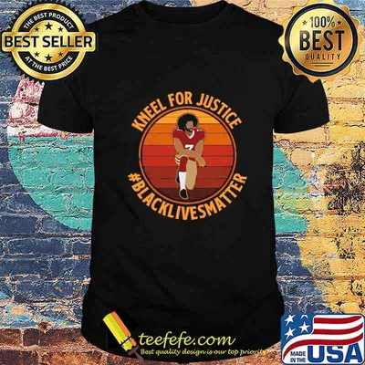 Colin kneel for justice black lives matter vintage retro shirt