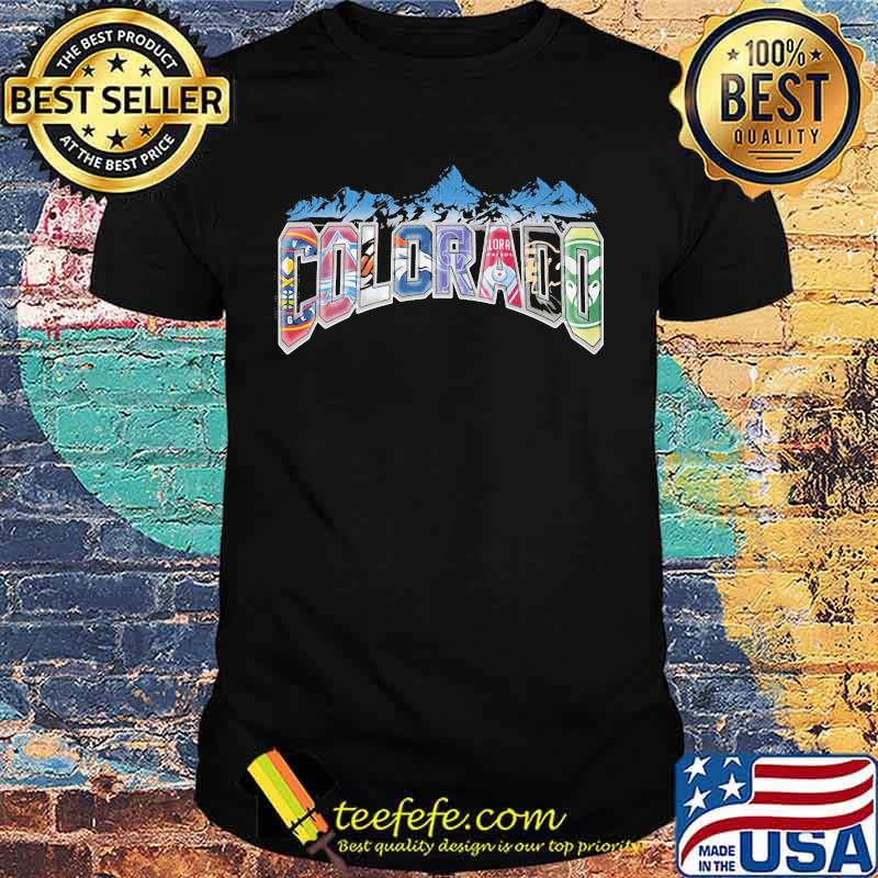 Colorado mountain sports logo shirt