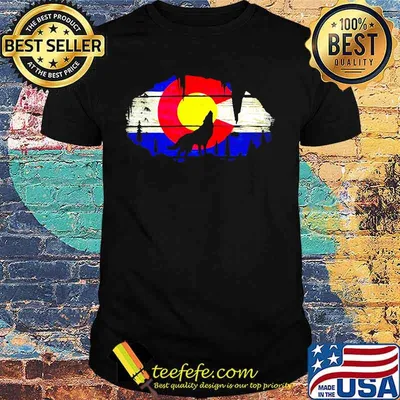 Colorado wolf mountain vintage shirt