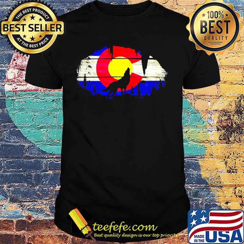 Colorado wolf mountain vintage shirt