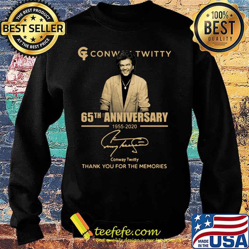 Conway twitty 65th anniversary 1955 2020 thank you for the memories signature s Sweater Conway twitty 65th anniversary 1955 2020 thank you for the memories signature s Sweater