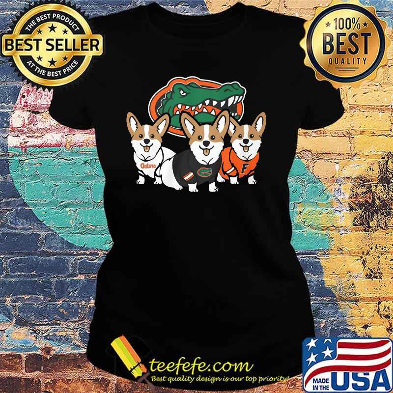 Corgi dog florida gators logo s Ladies tee Corgi dog florida gators logo s Ladies tee
