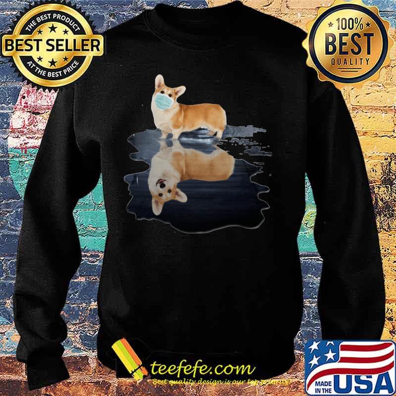Corgi dog mask water reflection s Sweater Corgi dog mask water reflection s Sweater
