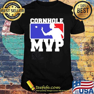 Cornhole mvp baseball logo shirt