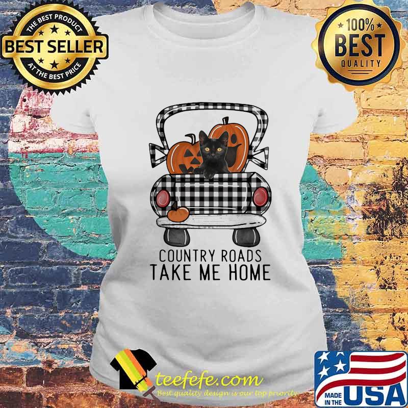 COUNTRY ROADS TAKE ME HOME PUMPKIN CAT HALLOWEEN SHIRT Laides tee COUNTRY ROADS TAKE ME HOME PUMPKIN CAT HALLOWEEN SHIRT Laides tee