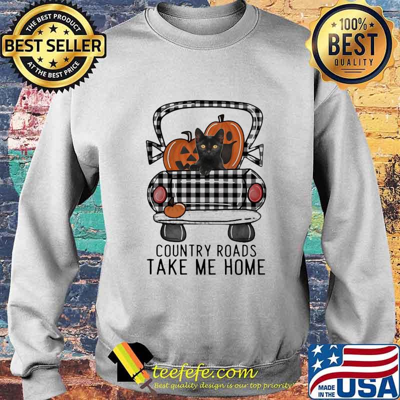 COUNTRY ROADS TAKE ME HOME PUMPKIN CAT HALLOWEEN SHIRT Sweater COUNTRY ROADS TAKE ME HOME PUMPKIN CAT HALLOWEEN SHIRT Sweater