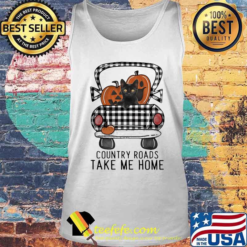 COUNTRY ROADS TAKE ME HOME PUMPKIN CAT HALLOWEEN SHIRT Tank top COUNTRY ROADS TAKE ME HOME PUMPKIN CAT HALLOWEEN SHIRT Tank top