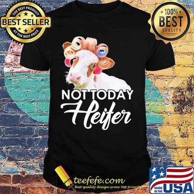 Cow not today heifer black shirt