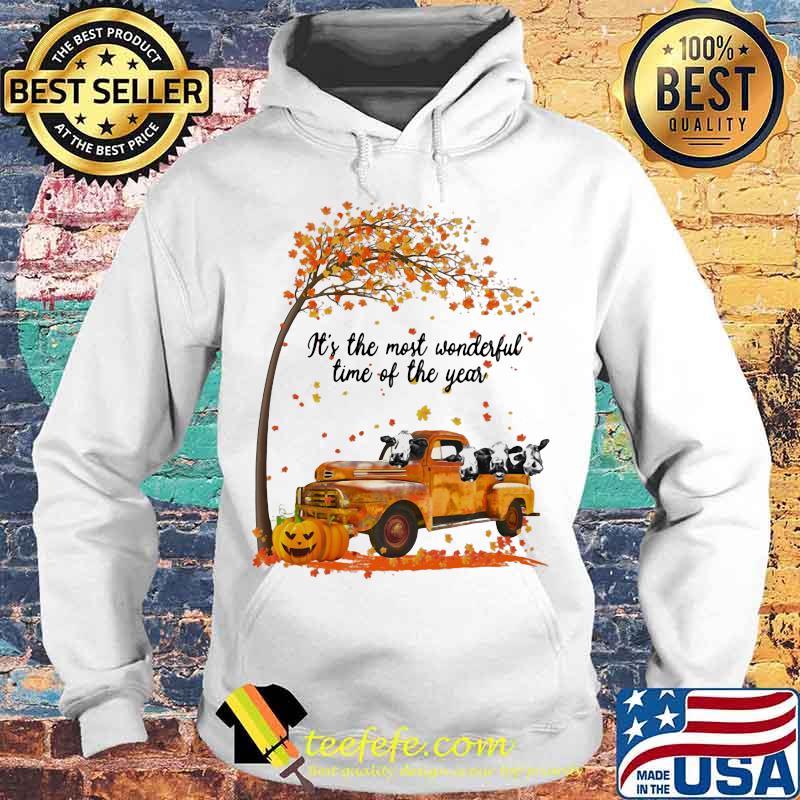 Cows riding car it's the most wonderfal time of the year leaves tree pumpkins s Hoodie Cows riding car it's the most wonderfal time of the year leaves tree pumpkins s Hoodie