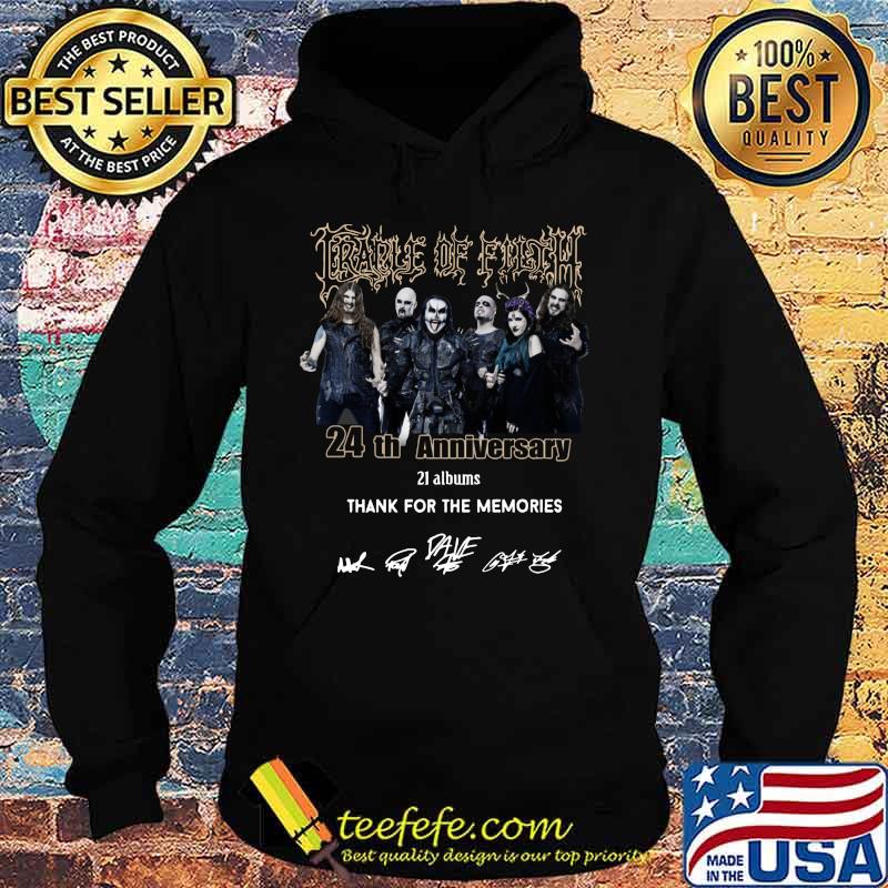 Cradle of filth 24th anniversary 21 albums thank you for the memories signatures s Hoodie Cradle of filth 24th anniversary 21 albums thank you for the memories signatures s Hoodie