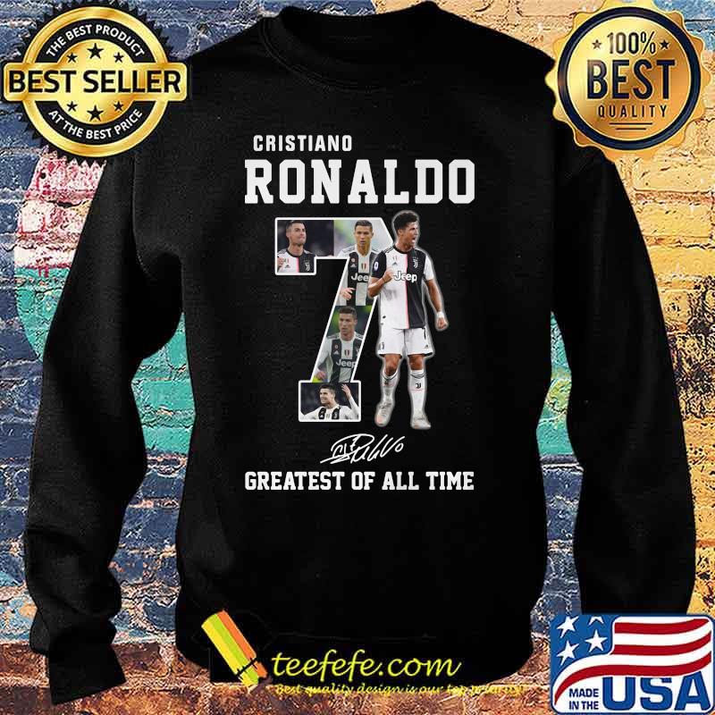 Cristiano ronaldo 7 greatest of all time signature s Sweater Cristiano ronaldo 7 greatest of all time signature s Sweater