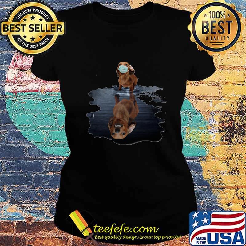 Dachshund dog mask water reflection s Ladies tee Dachshund dog mask water reflection s Ladies tee